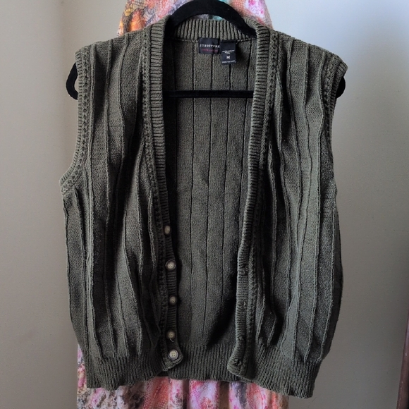 Structure Other - Structure Green Cardigan Sweater